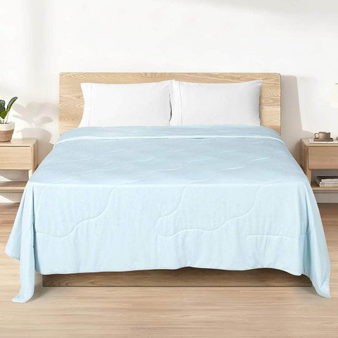 Summer Cooling Quilt Blanket Blue for Queen/Single Bed