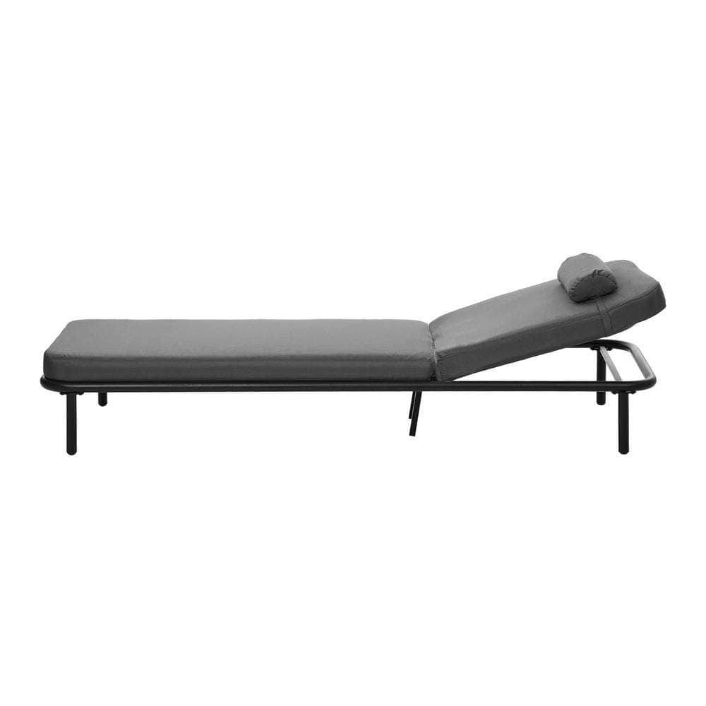 Sun Lounge Outdoor Patio Furniture Setting Beige&Grey