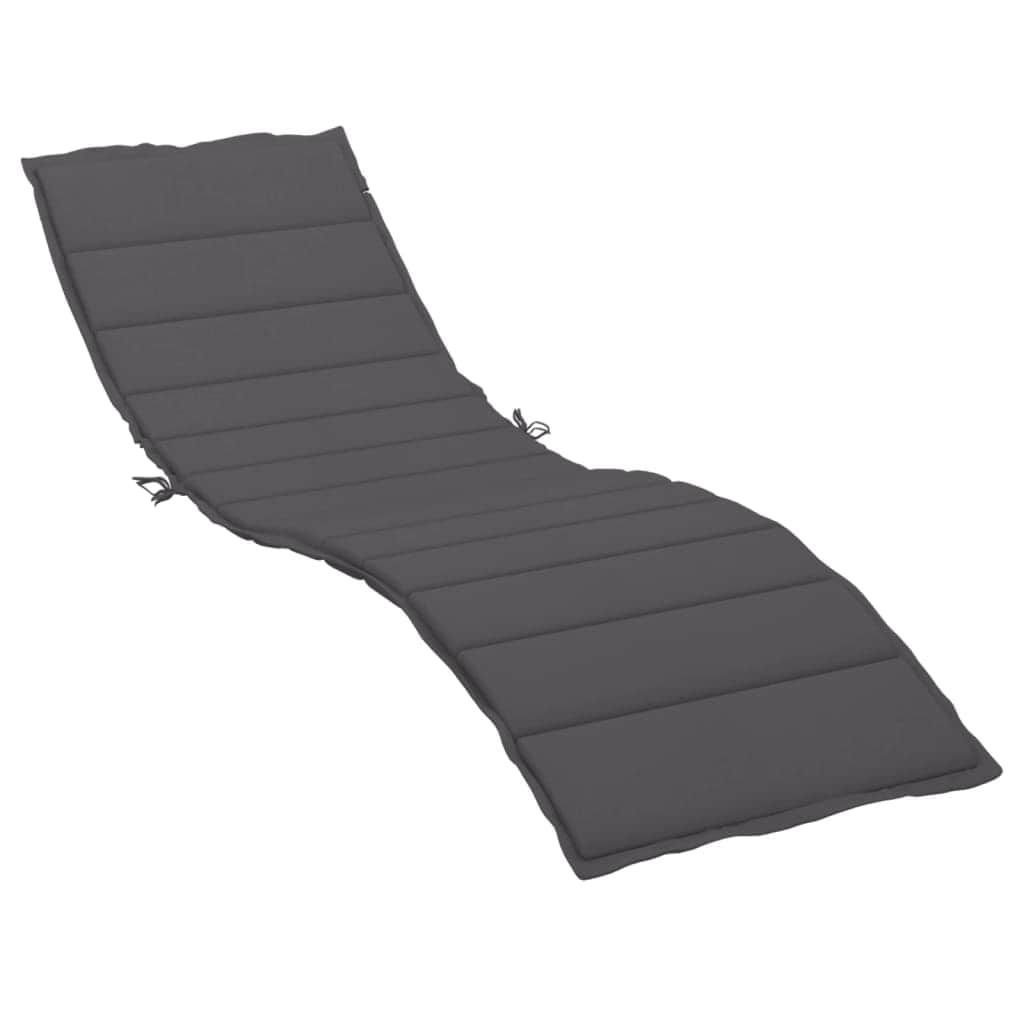 Sun Lounger Cushion Anthracite - Oxford Fabric