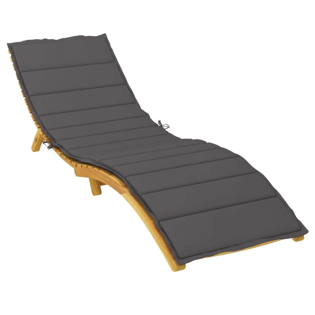 Sun Lounger Cushion Anthracite - Oxford Fabric