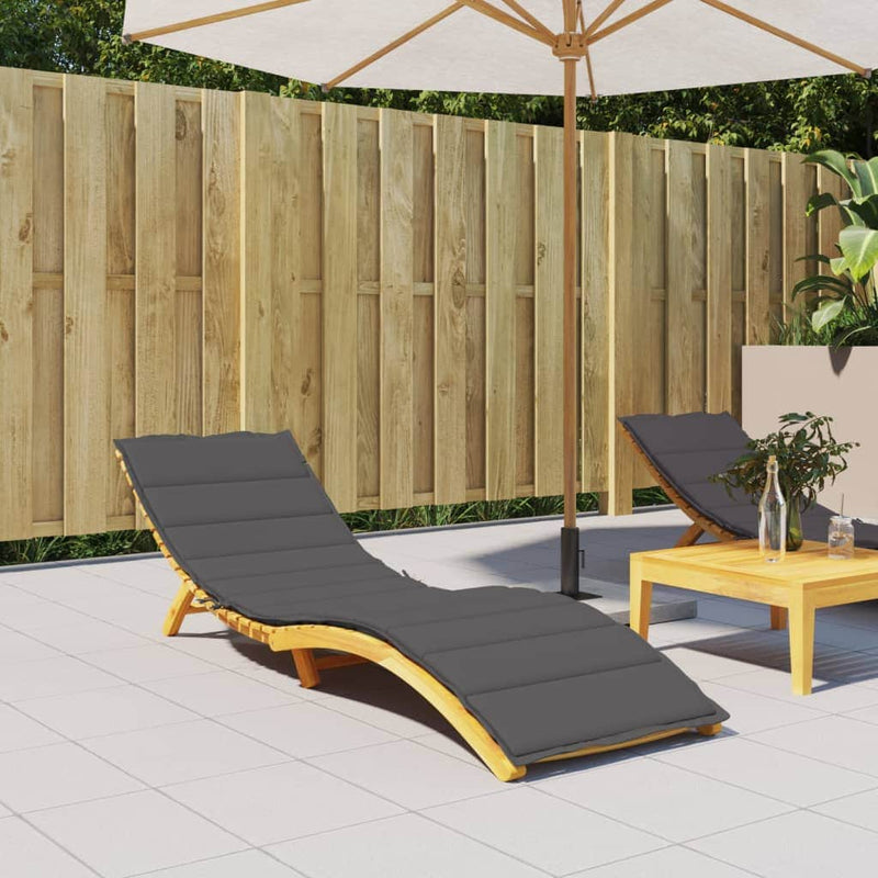 Sun Lounger Cushion Grey Oxford Fabric, Chair & Sofa Cushions