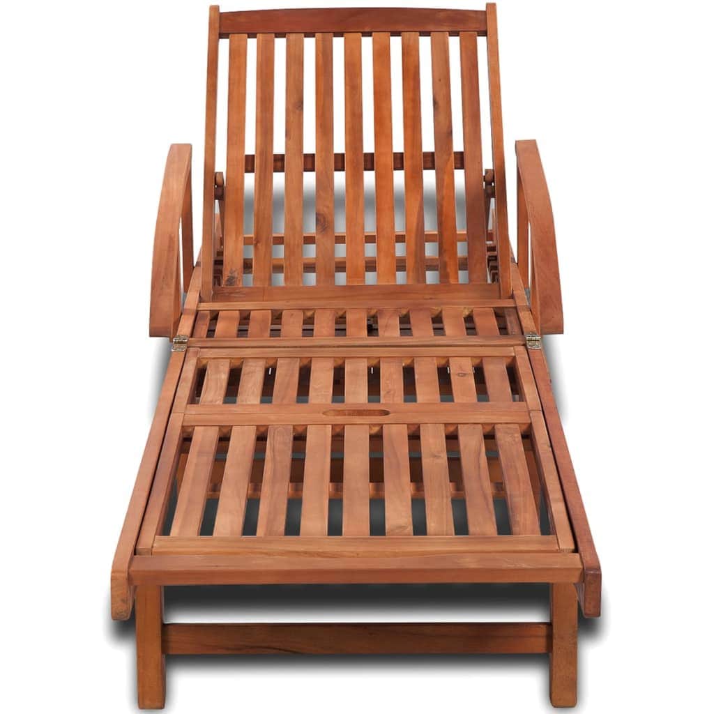 Sun Lounger Solid Acacia Wood - Simple deals