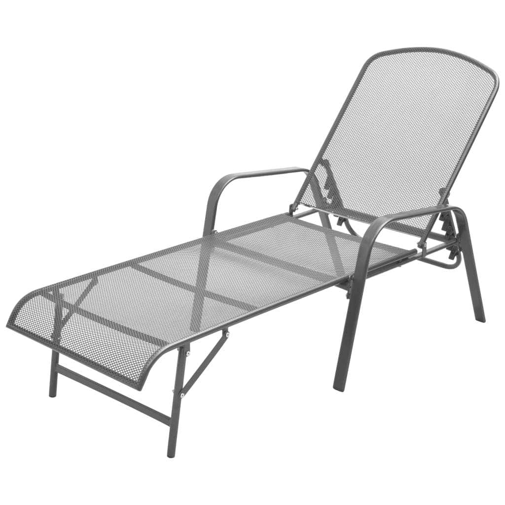 Sun Lounger Steel Anthracite - Simple deals