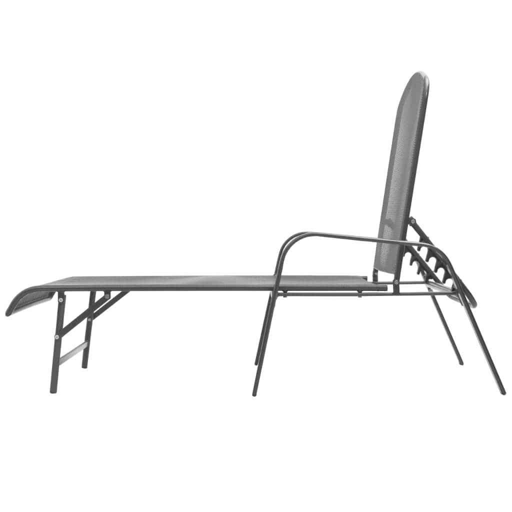 Sun Lounger Steel Anthracite - Simple deals