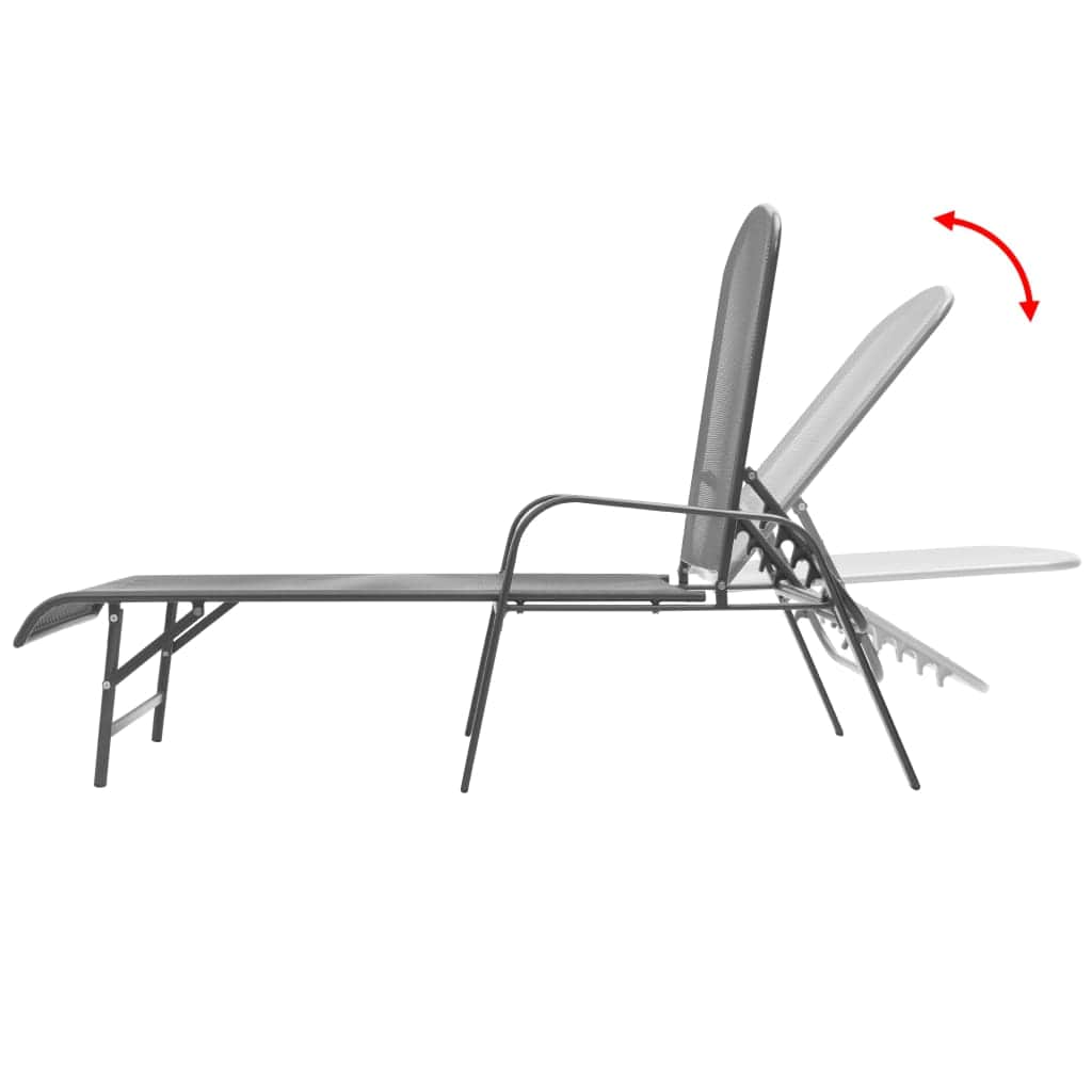 Sun Lounger Steel Anthracite - Simple deals