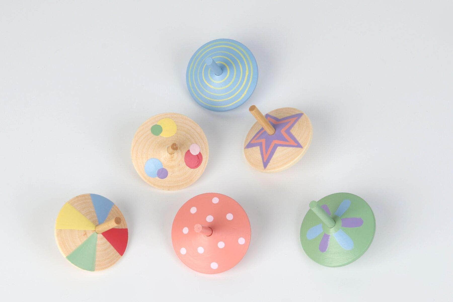 Sundae spinning top pack of 6