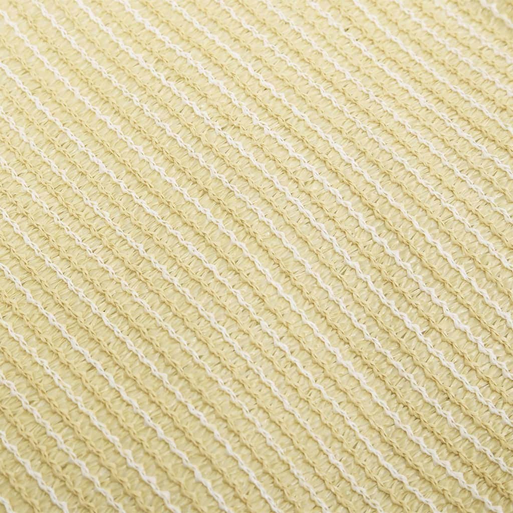 Sunshade Sail HDPE Rectangular Beige - Simple deals