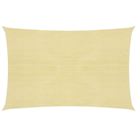 Sunshade Sail HDPE Rectangular Beige