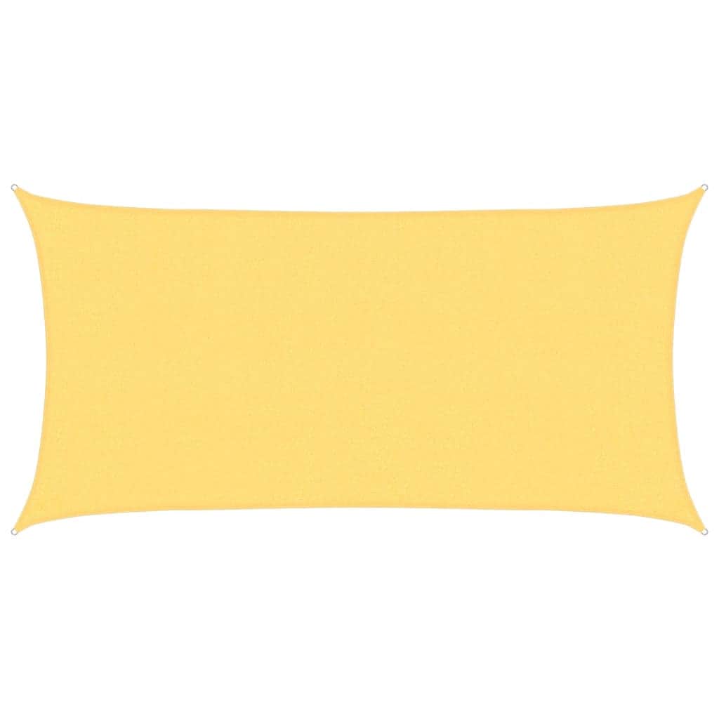 Sunshade Sail HDPE Rectangular Beige - Simple deals