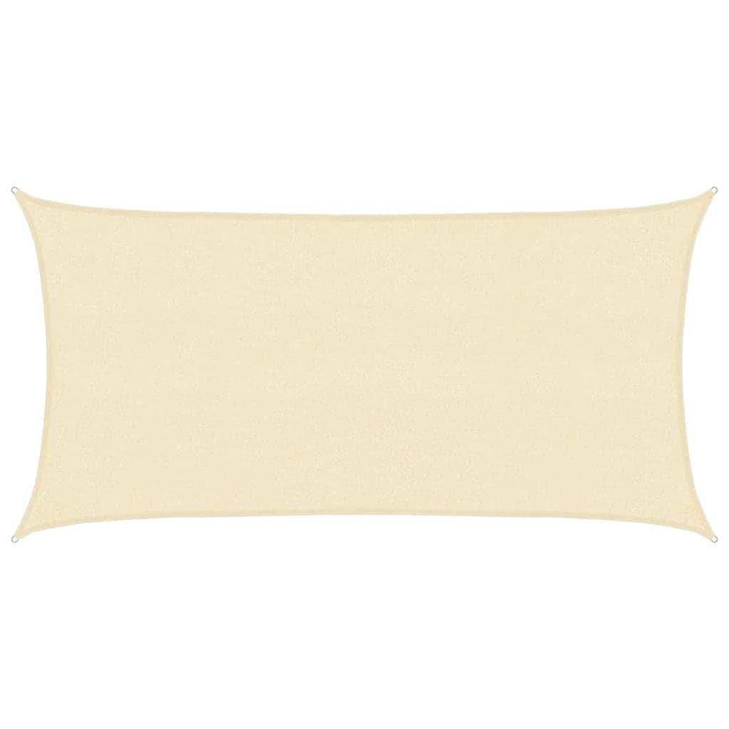 Sunshade Sail HDPE Rectangular  Cream