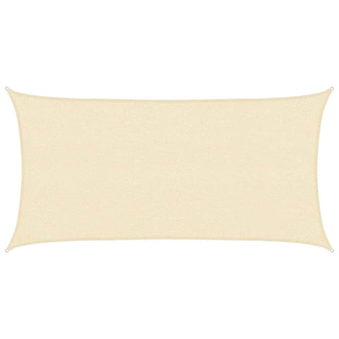 Sunshade Sail HDPE Rectangular  Cream
