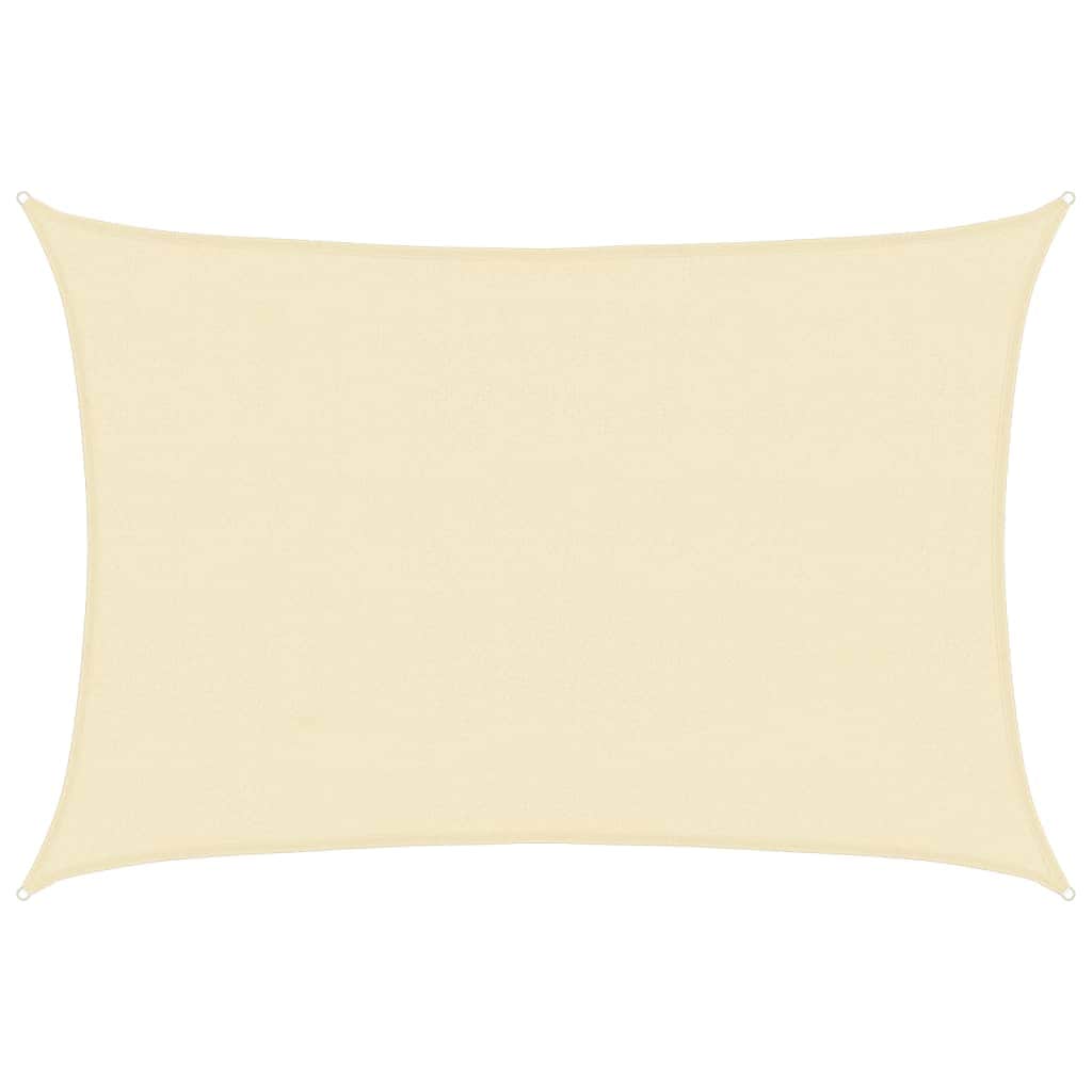 Sunshade Sail HDPE Rectangular Cream