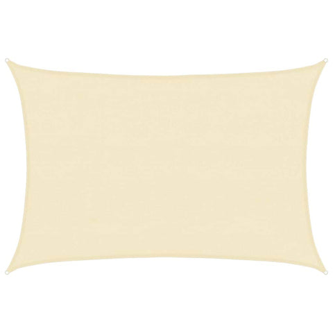 Sunshade Sail HDPE Rectangular Cream