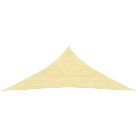 Sunshade Sail HDPE Triangular Beige