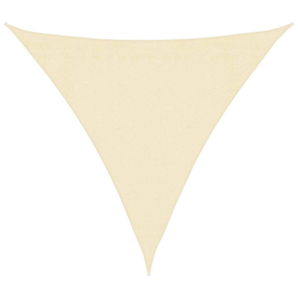 Sunshade Sail HDPE Triangular Cream