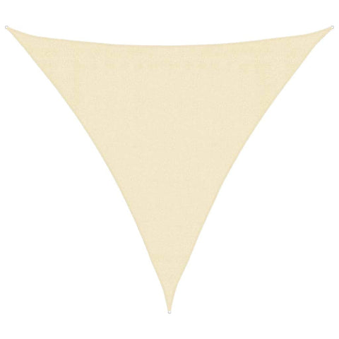 Sunshade Sail HDPE Triangular Cream