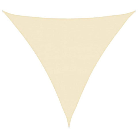 Sunshade Sail HDPE Triangular - Cream