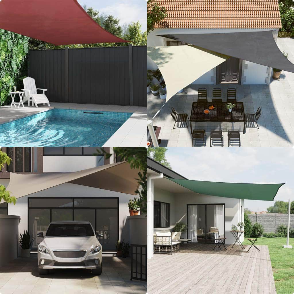 Sunshade Sail Oxford Fabric Rectangular Beige