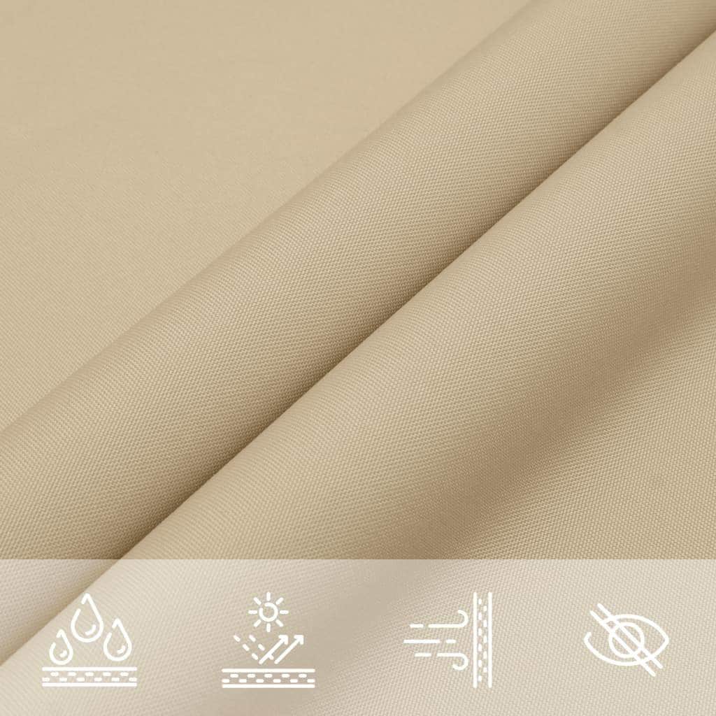 Sunshade Sail Oxford Fabric Triangular - Beige - Simple deals