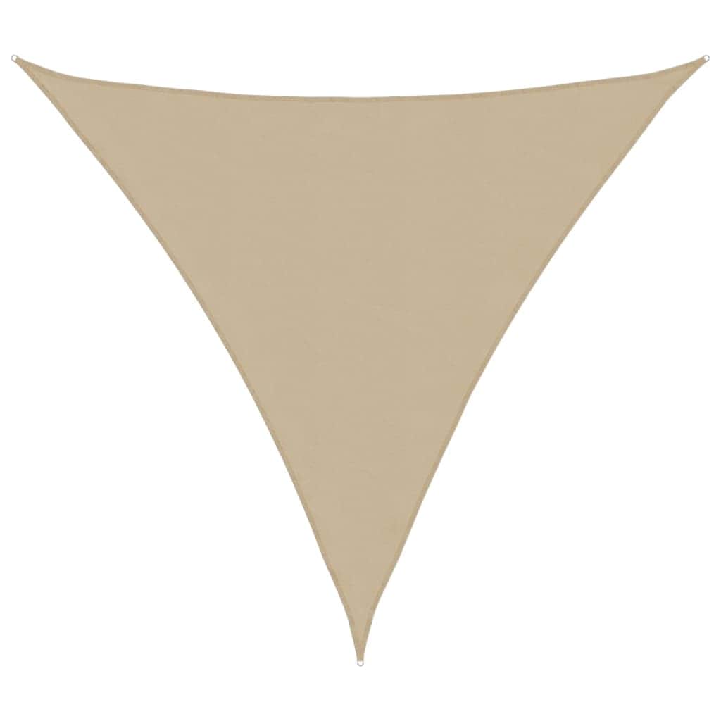 Sunshade Sail Oxford Fabric Triangular Beige - Simple deals