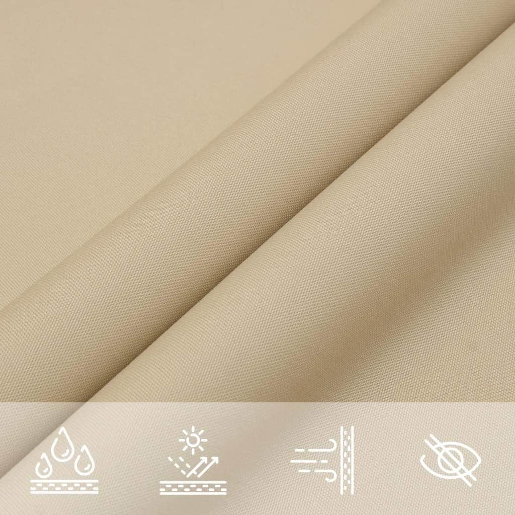 Sunshade Sail Oxford Fabric Triangular Beige - Simple deals