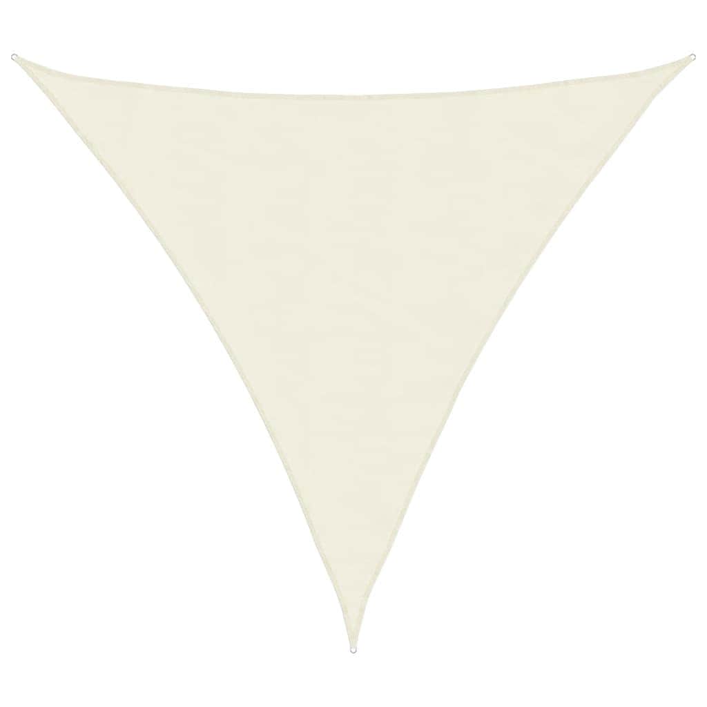 Sunshade Sail Oxford Fabric Triangular Cream - Simple deals