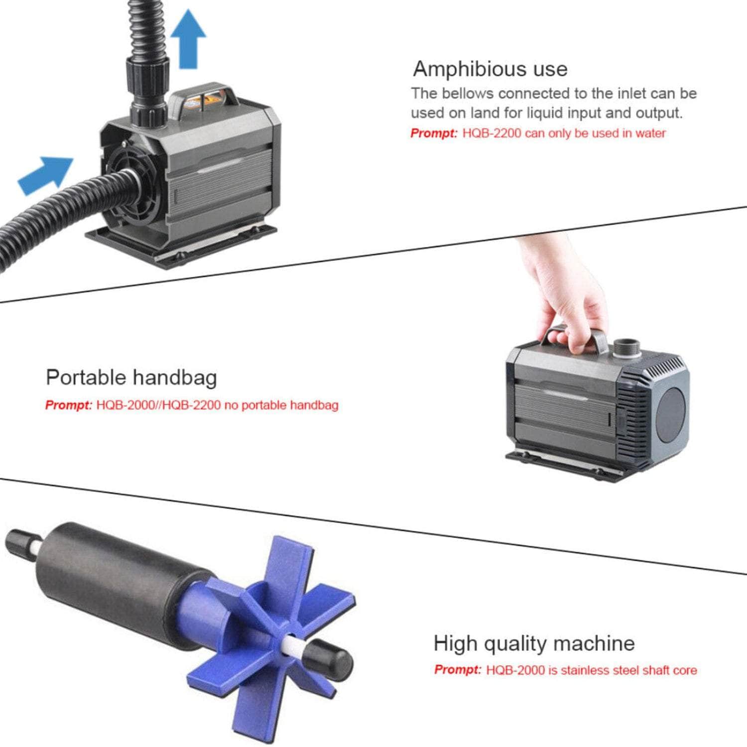 Sunsun Submersible Water Pump: 2500Lph