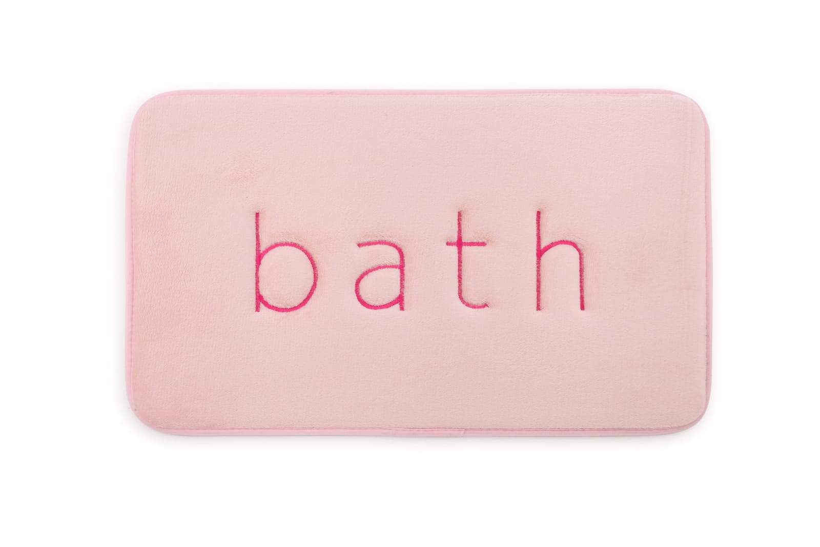 Extra Thick Memory Foam Bath Rug Mat (60 X 40 Cm, Pink) | Pink colour
