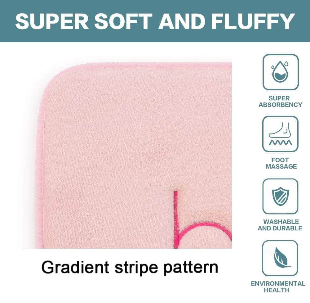 Super Comfort Memory Foam Bath Mat Pink