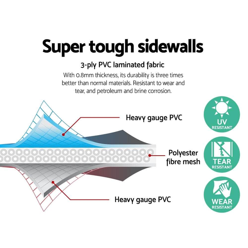 Swimming Pool 404X201X100Cm Steel Frame Above Ground Pools Filter Pump Ladder 6478L