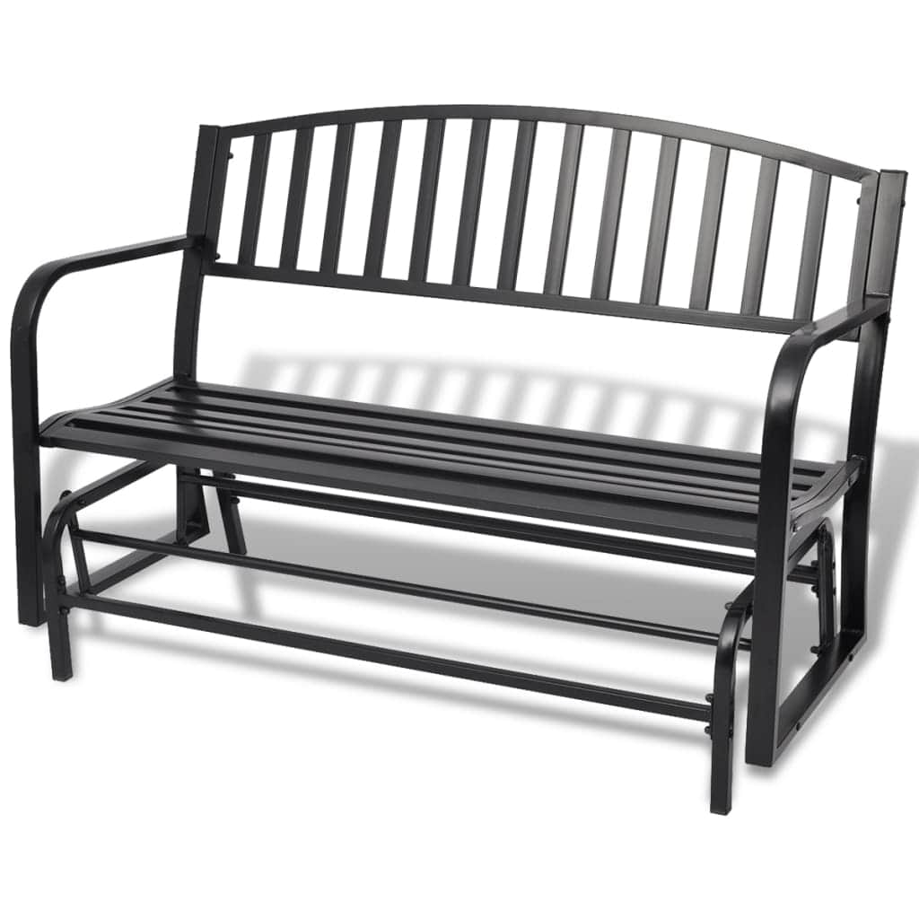 Swing Bench Black Steel - Simple deals