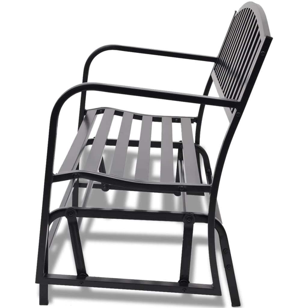 Swing Bench Black Steel - Simple deals