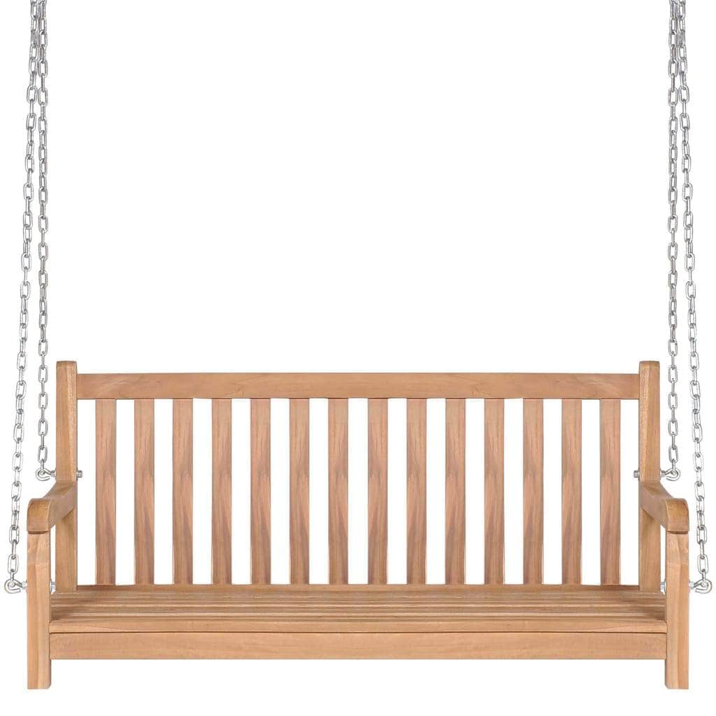 Swing Bench Solid Teak Brown - Simple deals