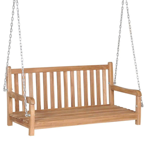 Swing Bench Solid Teak  Brown