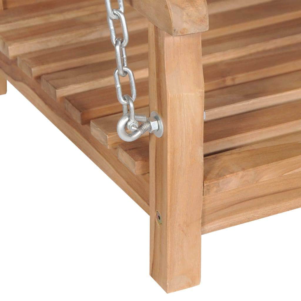 Swing Bench Solid Teak  Brown