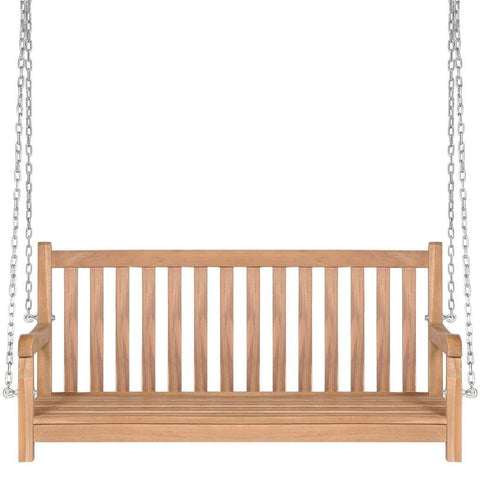 Swing Bench Solid Teak  Brown