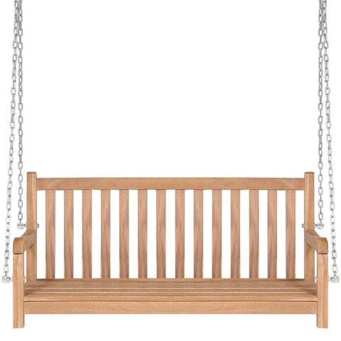 Swing Bench Solid Teak  Brown