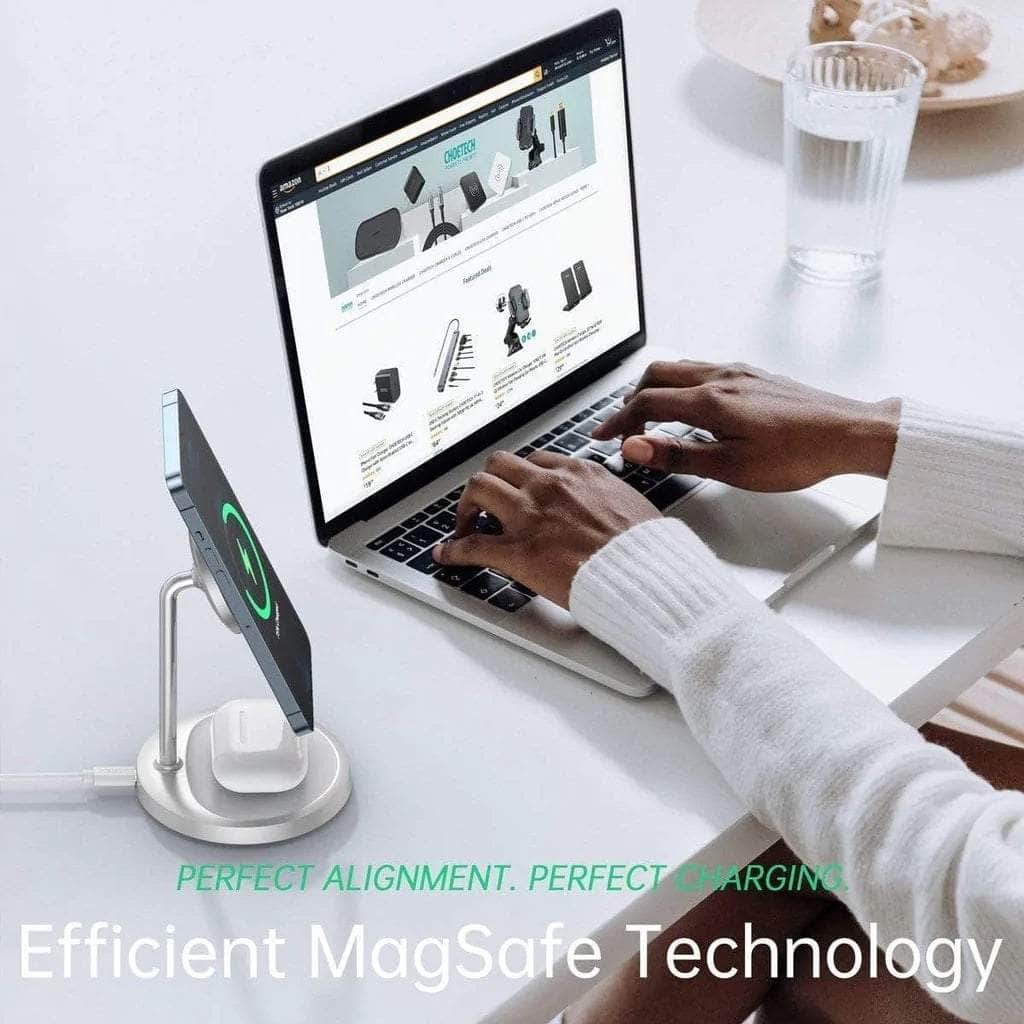 T581-F Magsafe Iphone Magnetic Wireless Charger Stand