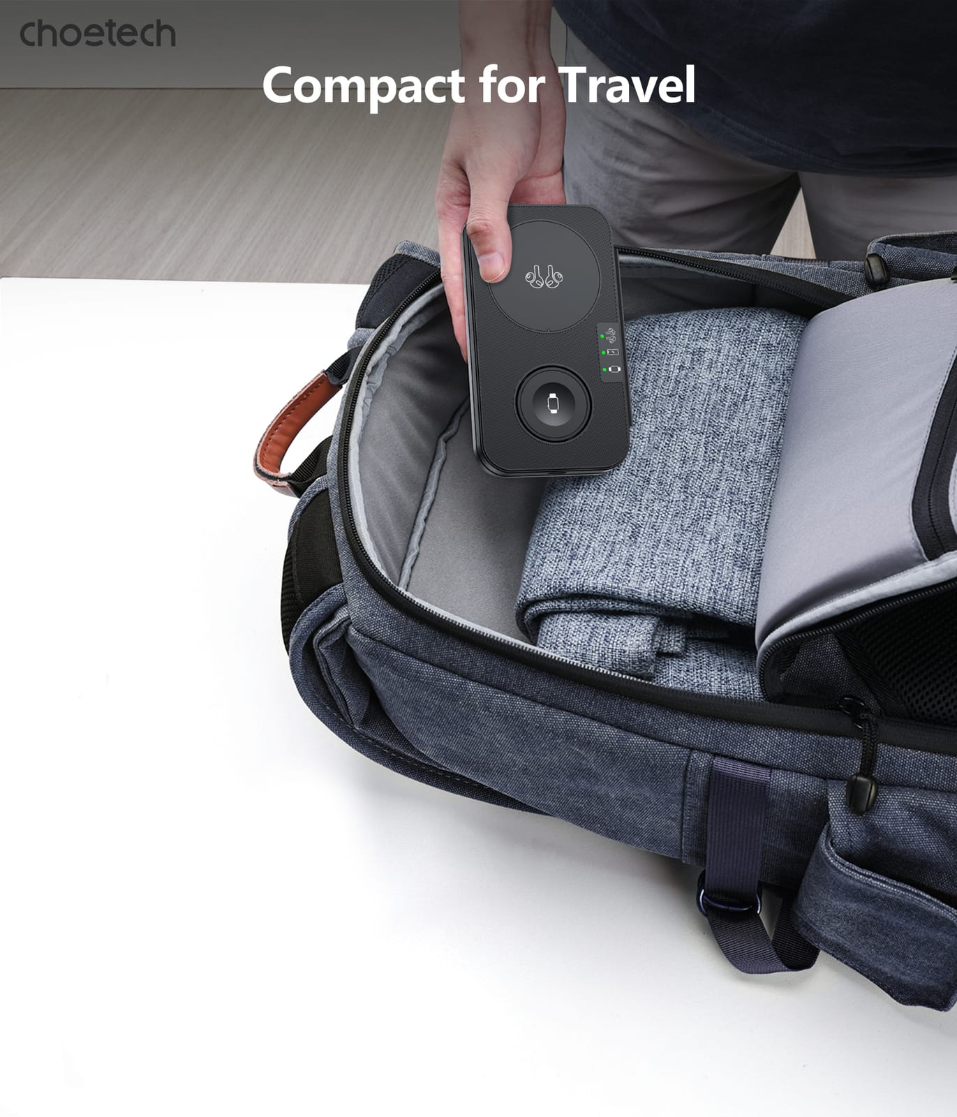 Black colour - 3in1 Magnetic Foldable Wireless Charger Black - photo 12
