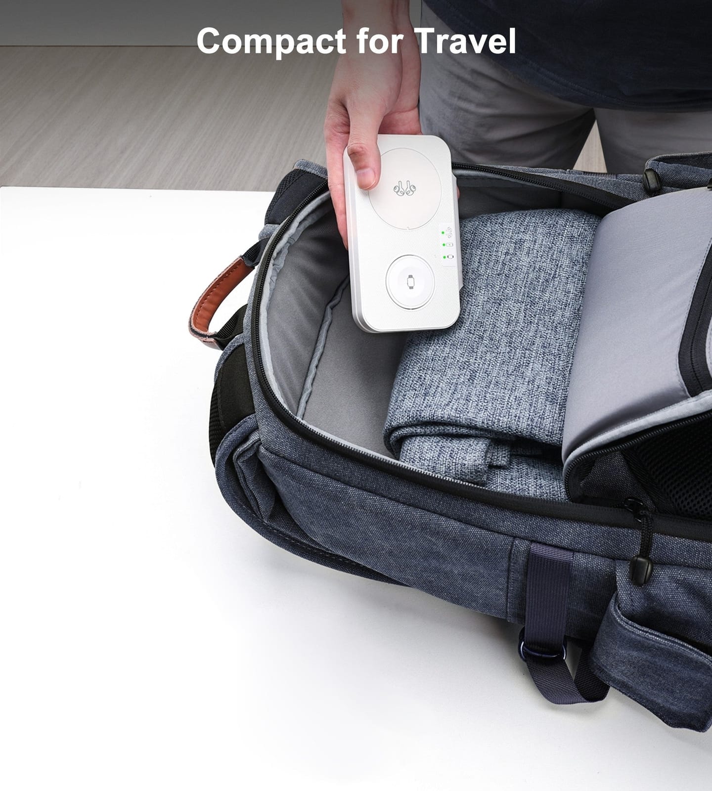 White colour - 3in1 Magnetic Foldable Wireless Charger White - photo 12