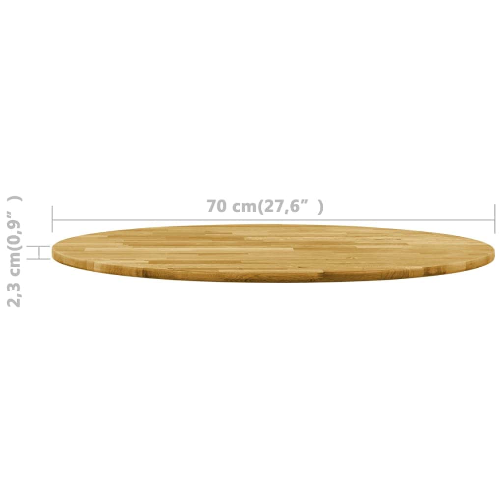 Table Top Solid Oak 23 mm 700 mm