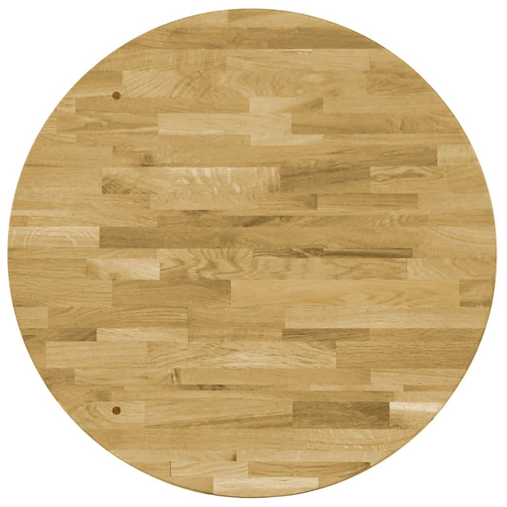 Table Top Solid Oak Wood Round