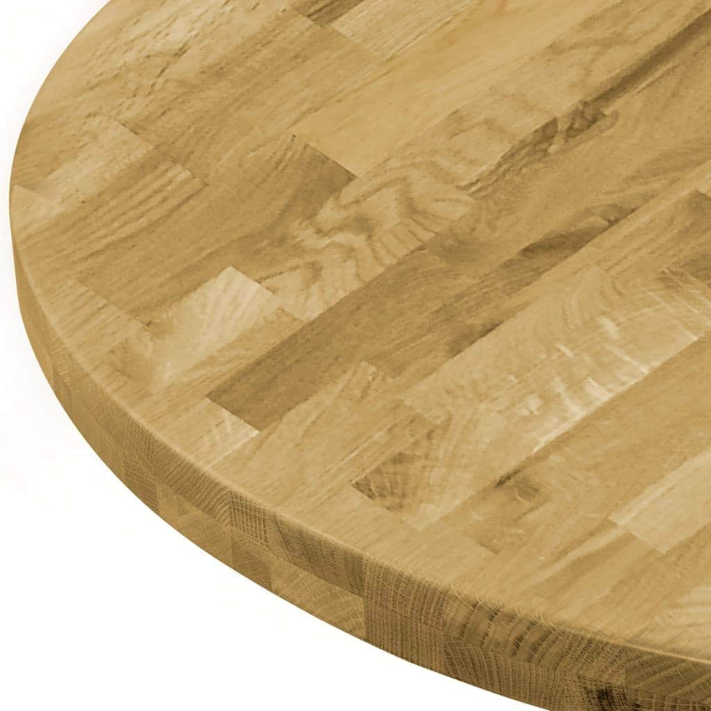Table Top Solid Oak Wood Round