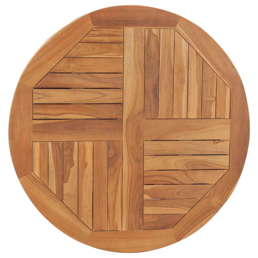 Table Top Solid Teak Wood Round