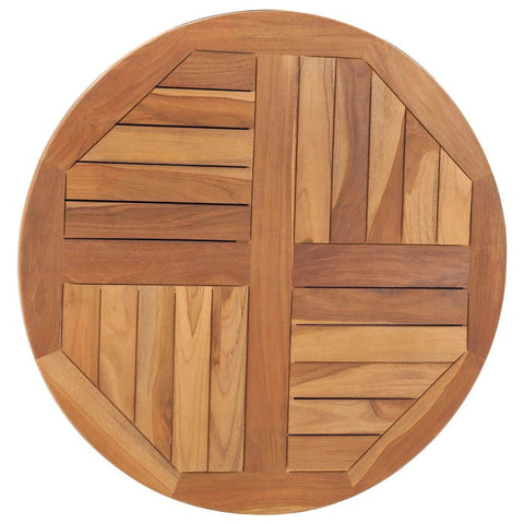 Table Top Solid Teak Wood Round