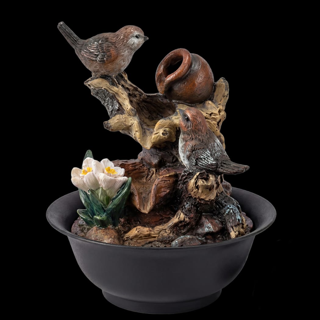 Tabletop Water Fountain LED Colour Changing Bird | Simpledeals