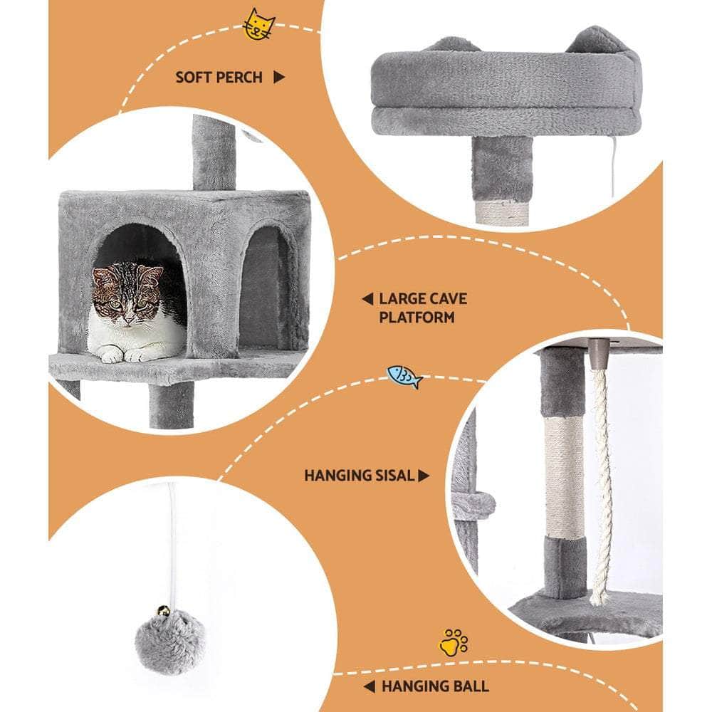 Tall Cat Tree with Scratching Post - 161CM