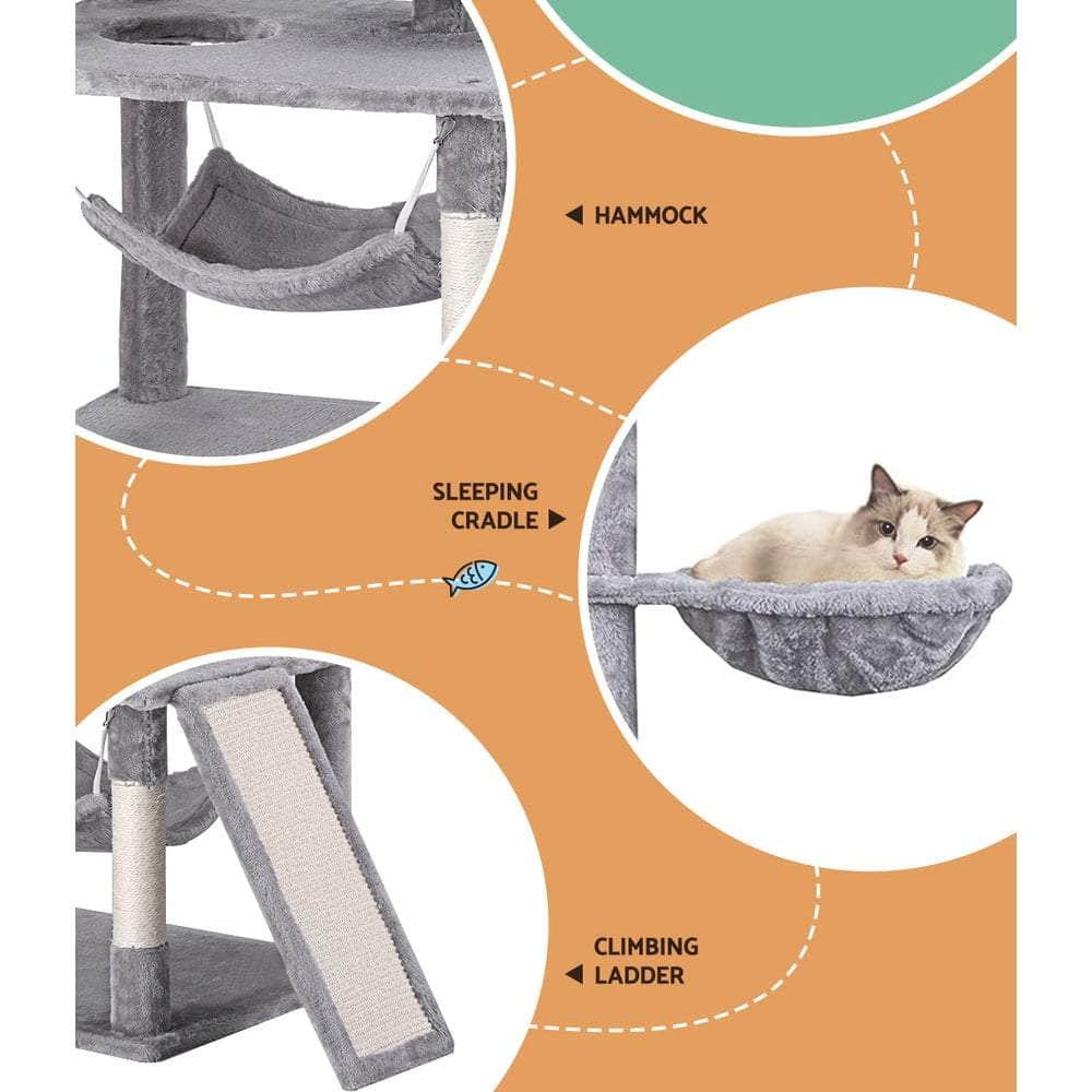 Tall Cat Tree with Scratching Post - 161CM