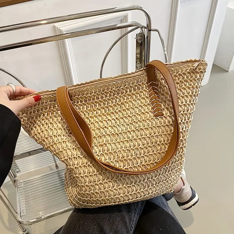 The Versatile Woven Shoulder Bag for Travel, Beach, and Beyond