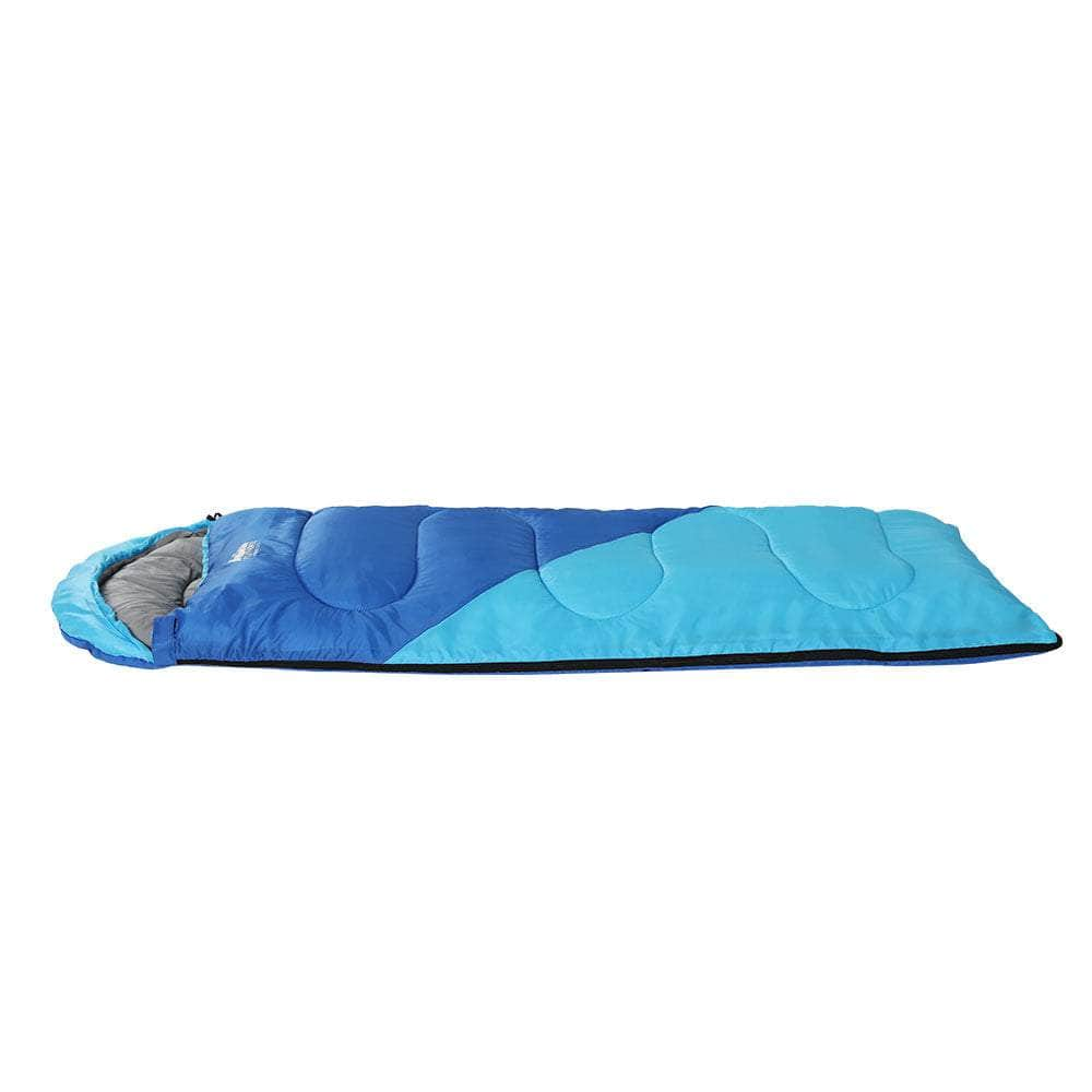 Thermal Sleeping Bag for Kids, 172cm - Ideal for Camping and Hiking - Blue Color